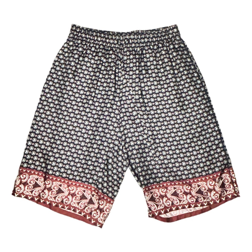 Dolce & Gabbana silk shorts | blk/brn | Size 44 | Like New